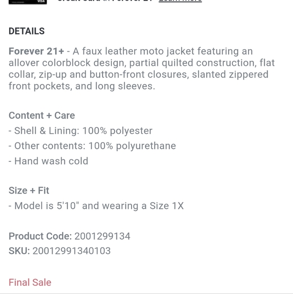 Colorblock moto jacket - Picture 5 of 16